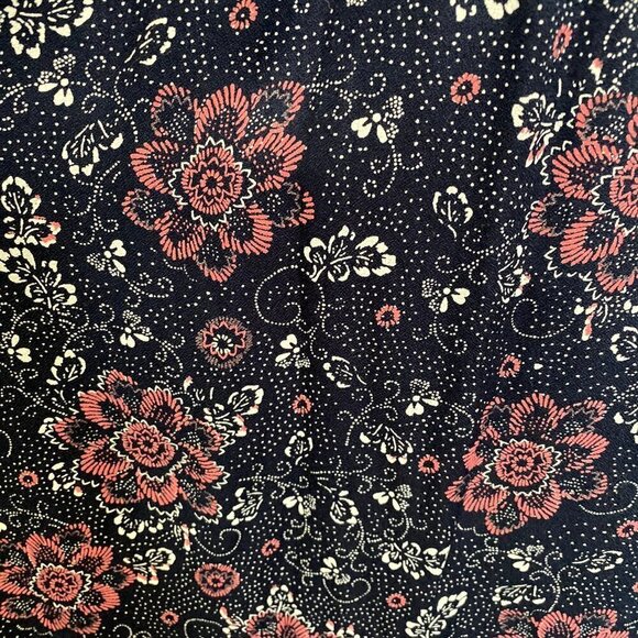 Hinge Boho Floral Mini Dress Cottage Core Medium - Picture 7 of 7